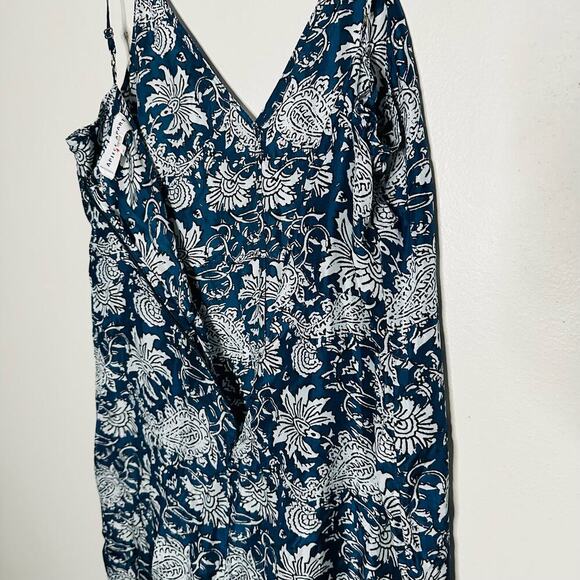 APIECE APART Women's Ostrea Blue Sleeveless V-Neck Tank Jumpsuit Size 10 - Picture 8 of 13